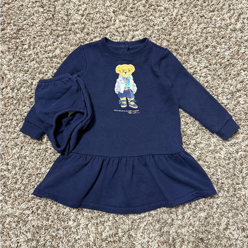 Baby Girls Polo Ralph Lauren Bear Dress